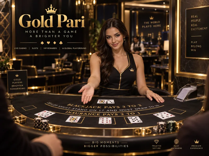 GoldPari roulette table in a luxury casino setting